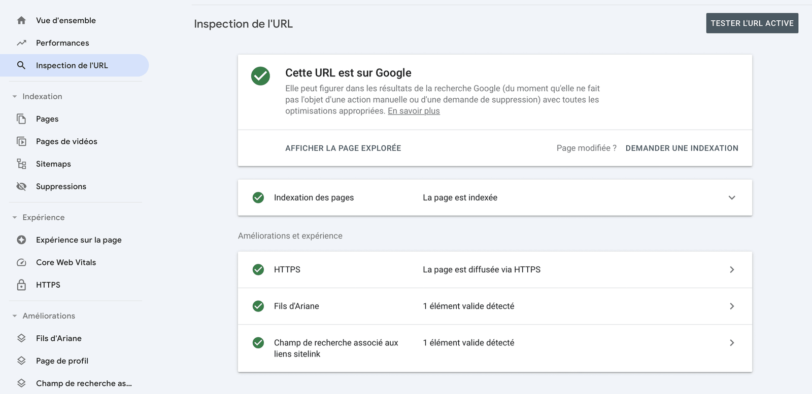 Prenez le contrôle de votre référencement grâce à Google Search Console ! - Vos premiers pas avec la Google Search Console - Fraischeur