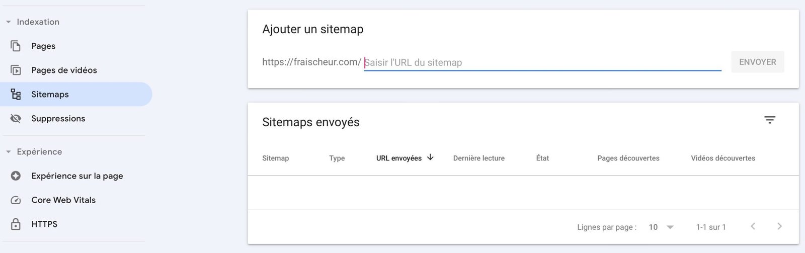 Prenez le contrôle de votre référencement grâce à Google Search Console ! - Vos premiers pas avec la Google Search Console - Fraischeur