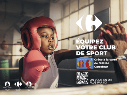 La Publicité aux JO 2024 - Carrefour encourage les athlètes et les Français à manger plus sainement - Fraischeur