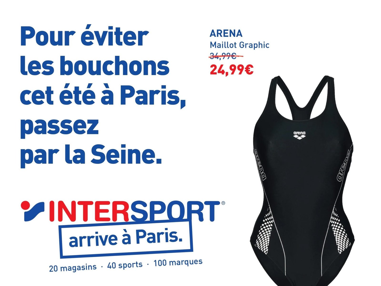 La publicité aux JO 2024 - L’humour taquin d’Intersport, à l’égard des Parisiens - Fraischeur