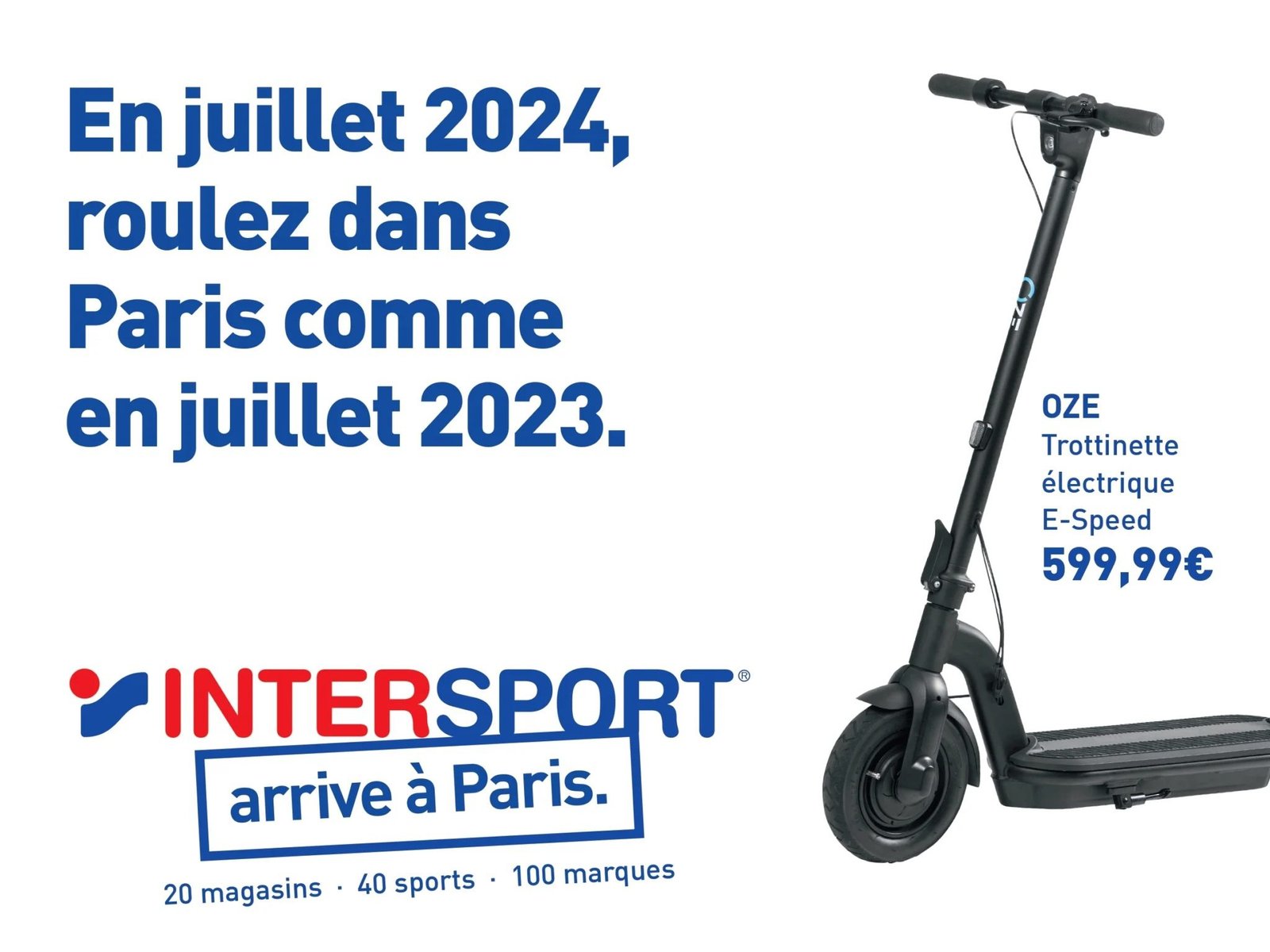 La publicité aux JO 2024 - L’humour taquin d’Intersport, à l’égard des Parisiens - Fraischeur