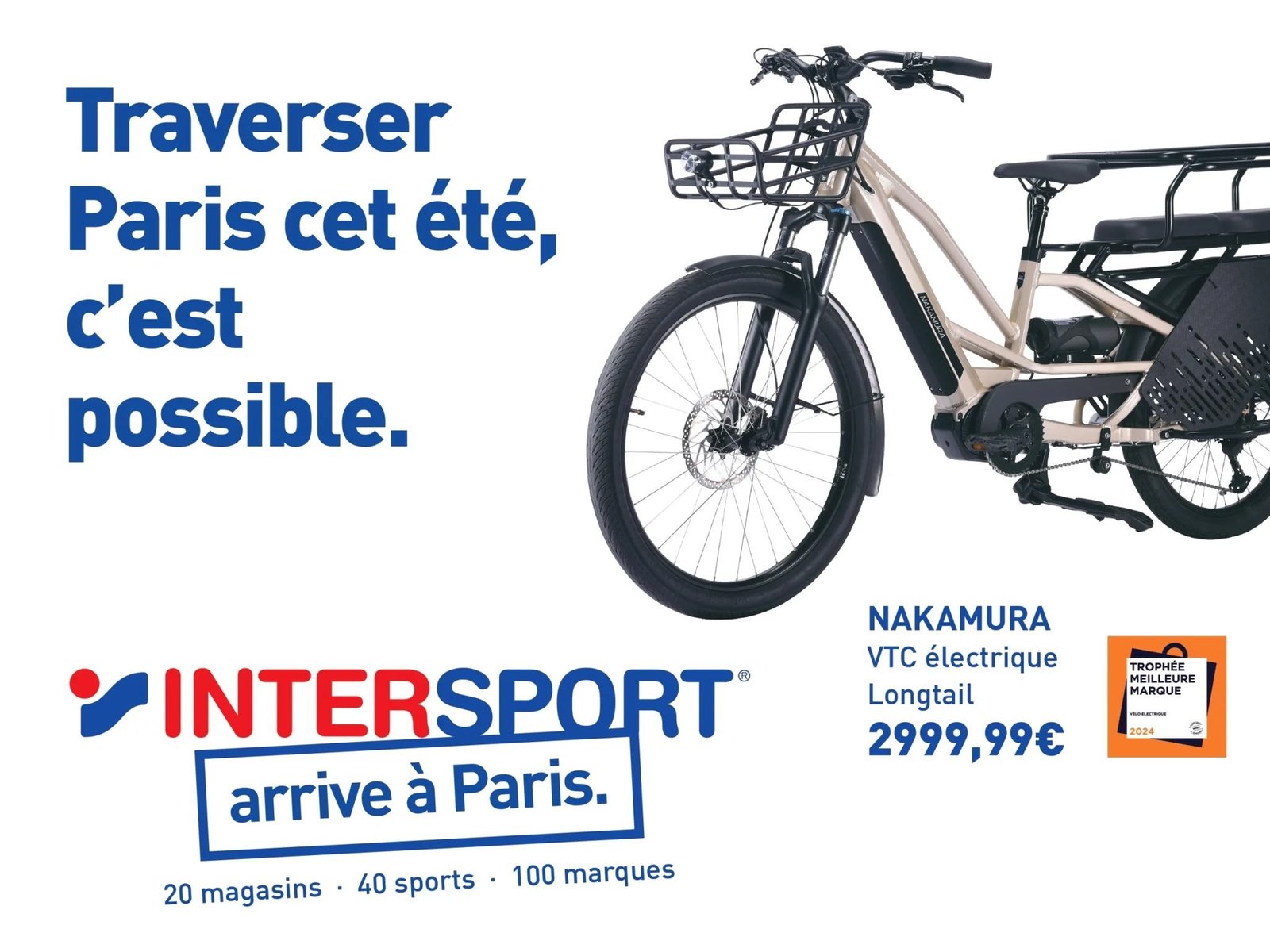 La publicité aux JO 2024 - L’humour taquin d’Intersport, à l’égard des Parisiens - Fraischeur