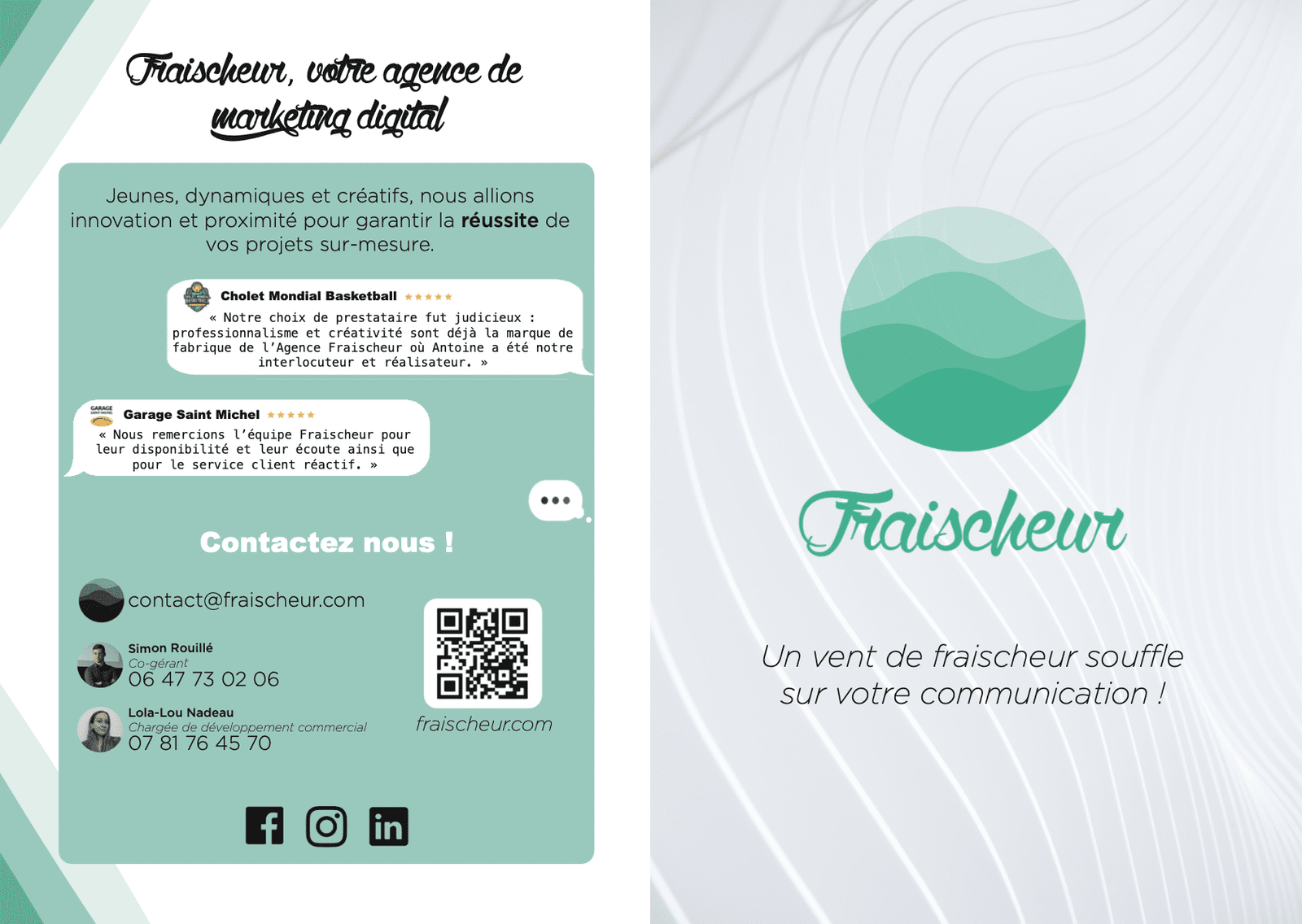 Graphisme - Agence Fraischeur - Angers - Pays de la Loire